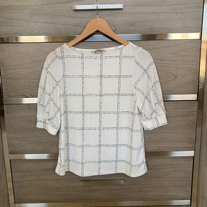H&M Windowpane Blouse